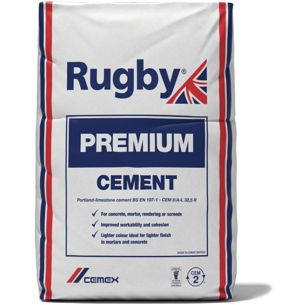 Rugby Premium Cement In Paper Bag 25kg