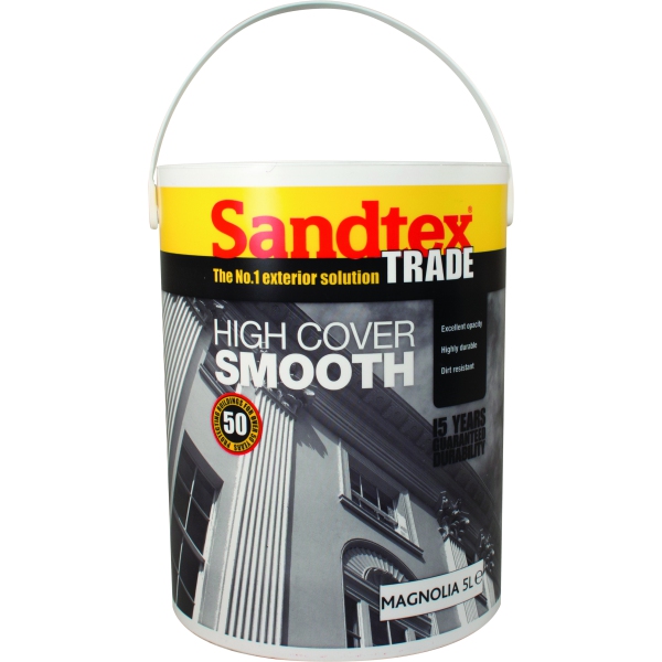 Sandtex High Cover Smooth Brilliant White 5L