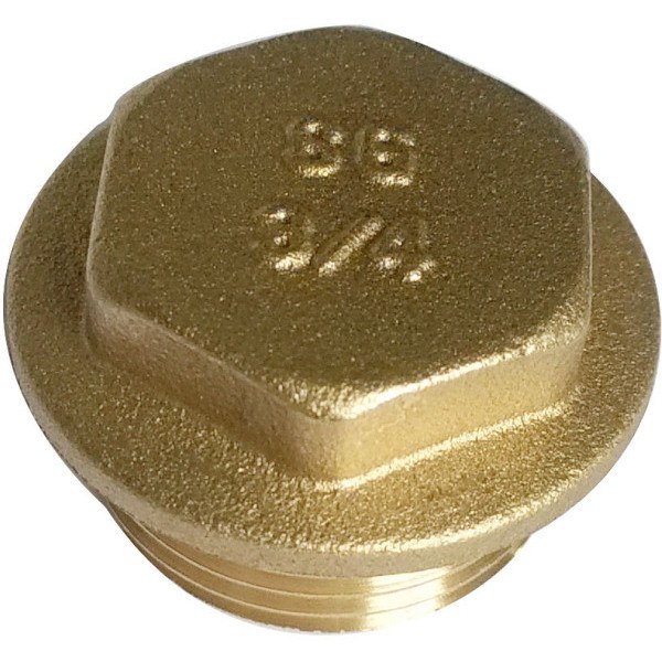 SG 3/4" Brass Flanged Plugs 10pk
