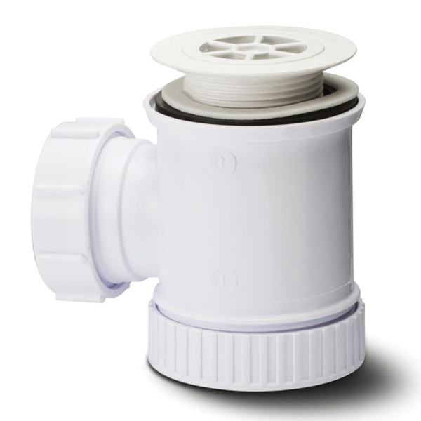 Polypipe Shower Trap and Removable Grid 40mm x 19mm White