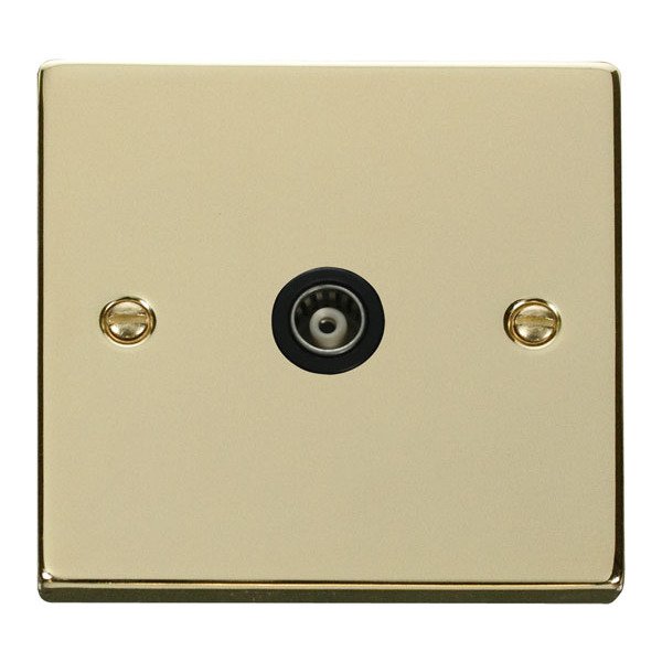 Click VPBR158BK Single Isolated Coaxial Socket Outlet