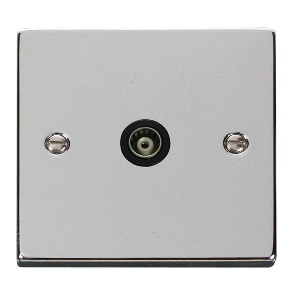Click VPCH158BK Single Isolated Coaxial Socket Outlet