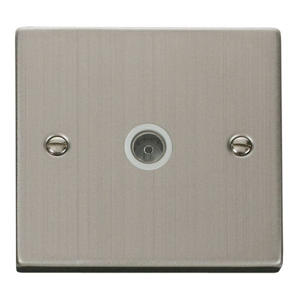 Click VPSS065WH Single Coaxial Socket Outlet