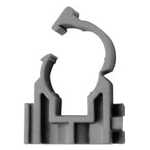 Snap-Fit Pipe Clip Grey 10mm 