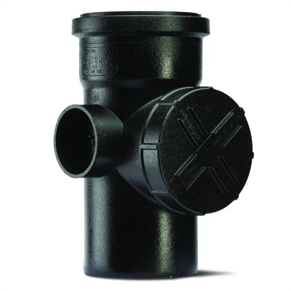 Soil Access Pipe Single Socket Black 110mm