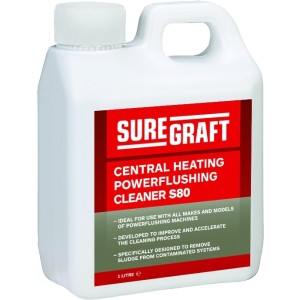 Suregraft Water Treatment Chemicals 80 Powerflush Cleaner 1L