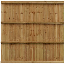 Trade Featheredge Fence Panel Brown 1.23m