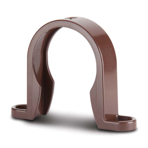 Waste ABS Pipe Clip Brown 40mm 
