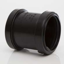 Waste Pipe Straight Coupler Black 50mm 