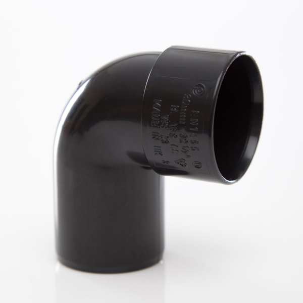 Polypipe Solvent Waste Swivel Bend 32mm x 92.5 Degrees ABS Black