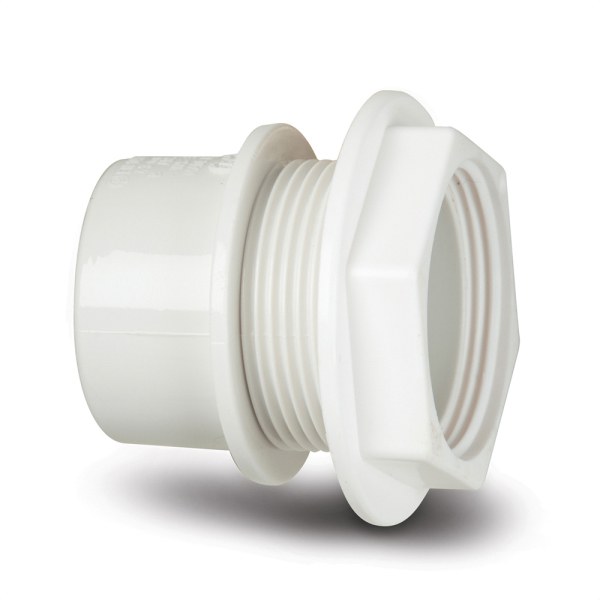 Polypipe Solvent Waste Tank Connector 40mm ABS White