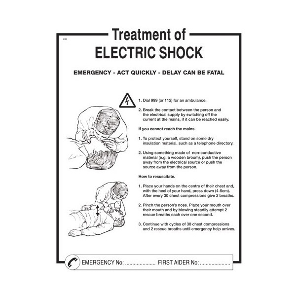 WY70WB  Sign Electric Shock Card